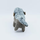 Standing, Flat-headed Plush Dog With A Squeaky Tummy And Embroidered Details