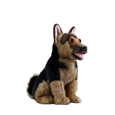 28CM German Shepherd Plush Toy Realistic Dog Stuffed Animal Doll
