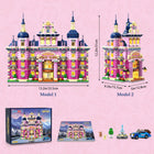 Pinkspire Estate House Building Set | 1815PCS Villa with Lights | ToyIvia