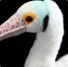 30CM Realistic Heron Plush Toy Stuffed Bird Figurine Doll