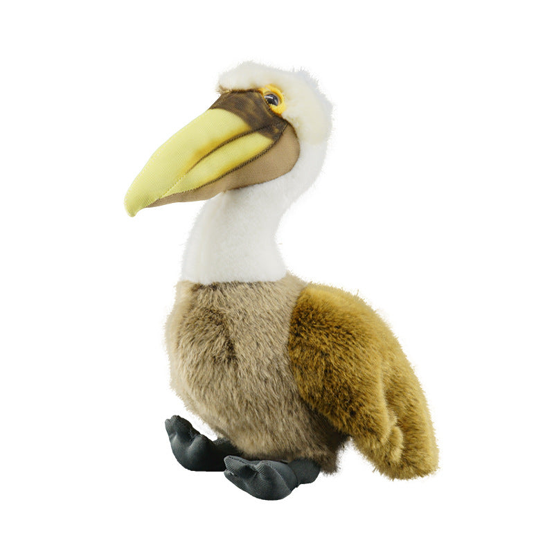 30CM Lifelike Pelican Plush Toy Soft Stuffed Bird Animal