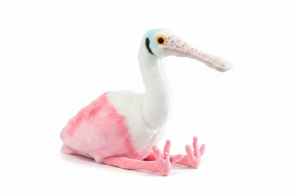 30CM Realistic Heron Plush Toy Stuffed Bird Figurine Doll