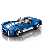 312PCS Blue Sports Car Building Block Set – Classic Roadster Model Kit for Adults & Teens