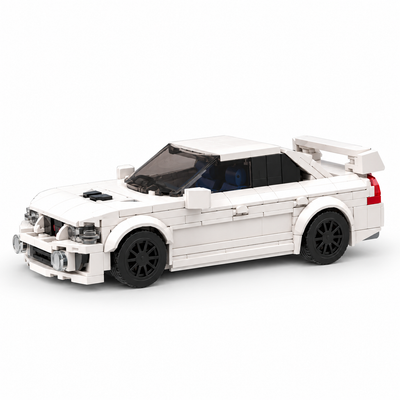 The Arctic EVO: 336-Piece High-Speed White Sports Car Construction Kit