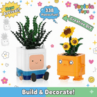 338Pcs Adventure Time Happy Plants Building Block Set - Succulent & Sunflower