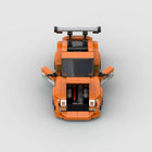 358PCS Orange Sports Car Building Blocks - DIY Racing Vehicle Model