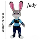 35cm Judy Hopps Zootopia 2 Plush Doll Stuffed Animal Toy