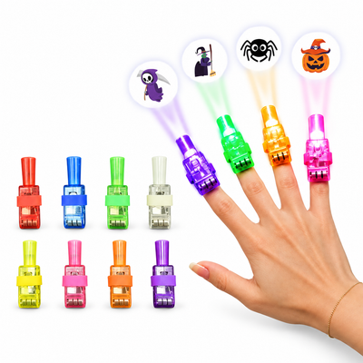 36 Pack Halloween LED Finger Projector Lights & Party Favors