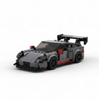 The Stealth Racer: 374-Piece Gray Sports Car DIY Construction Kit