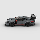 The Stealth Racer: 374-Piece Gray Sports Car DIY Construction Kit