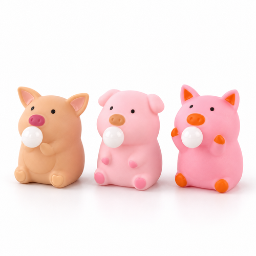 Cute Pig Squishy Fidget Toy - Stress Relief Squeeze for Kids & Adults - alternate view