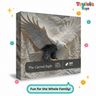 3D Carved Eagle Jigsaw Puzzle 1000 Pieces - Realistic Relief Art