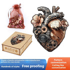 Chrono-Core: 3D Mechanical Heart Wooden Puzzle