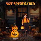 2-Pack 3FT Halloween Collapsible Pumpkin 150 LED Pop-Up Decor