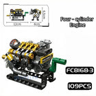 Mini Engine Building Blocks Set | Turbo Cylinder STEM Toy Kit