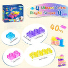 40-Piece Squishy Jelly Building Blocks Sensory Toy Set