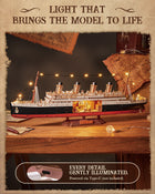1912 Eternal Atlantic Voyager 3D Wooden Puzzle | 433PCS Model Kit | ToyIvia