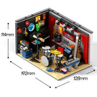 499pcs Jazz Club Street Scene Building Blocks Model Kit