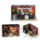 499pcs Jazz Club Street Scene Building Blocks Model Kit