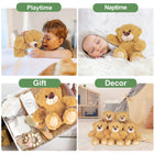 5-Pack 8'' Teddy Bear Plush Set | Soft Baby & Toddler Gifts | Toylvia