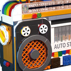 554PCS Retro Boombox Radio Building Block Set – Vintage Music Player DIY Display Model