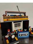 554PCS Retro Boombox Radio Building Block Set – Vintage Music Player DIY Display Model