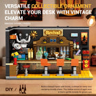 583pcs Old Bar Street Scene Building Blocks Model Kit