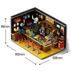 583pcs Old Bar Street Scene Building Blocks Model Kit