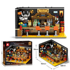 583pcs Old Bar Street Scene Building Blocks Model Kit