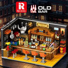 583pcs Old Bar Street Scene Building Blocks Model Kit