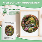 Capybara & Crocodile Wooden Jigsaw Puzzle - 5A Difficulty Irregular Wood Set