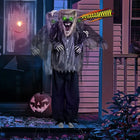 6.9FT Animated Standing Werewolf Halloween Prop Motion & Sound