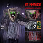 6.9FT Animated Standing Werewolf Halloween Prop Motion & Sound