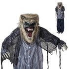 6.9FT Animated Standing Werewolf Halloween Prop Motion & Sound