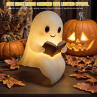 6-Inch Cute Ghost Reading Book Lamp Halloween Night Light