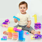 60-Piece Squishy Jelly Building Blocks Sensory Toy Set