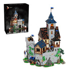 6609PCS Medieval Black Falcon's Castle Building Blocks Kit with Lights