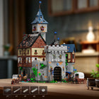 6609PCS Medieval Black Falcon's Castle Building Blocks Kit with Lights