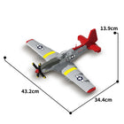 666pcs P-51 Mustang Fighter Plane Military Building Blocks Kit