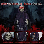 6FT Life-Size Animatronic Grim Reaper Halloween Yard Prop