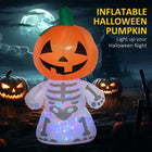 6FT Inflatable Pumpkin Head Skeleton Halloween Yard Decor