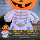6FT Inflatable Pumpkin Head Skeleton Halloween Yard Decor