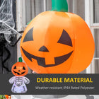 6FT Inflatable Pumpkin Head Skeleton Halloween Yard Decor