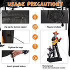 7.3FT Halloween Inflatable Ghostly Musician with Dog 6 LED Decor