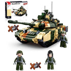758PCS SLUBAN T90MS Main Battle Tank Military Building Blocks Model