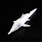 66CM Long-Snouted Silver Shark Plush Toy Realistic Ocean Animal