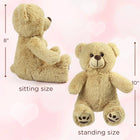 8'' Classic Brown Teddy Bear | Soft Plush Baby & Toddler Gift | Toylvia