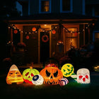 8FT Halloween Inflatable Pumpkins Eyeball Candy Yard Decor