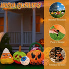 8FT Halloween Inflatable Pumpkins Eyeball Candy Yard Decor