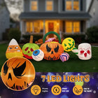8FT Halloween Inflatable Pumpkins Eyeball Candy Yard Decor